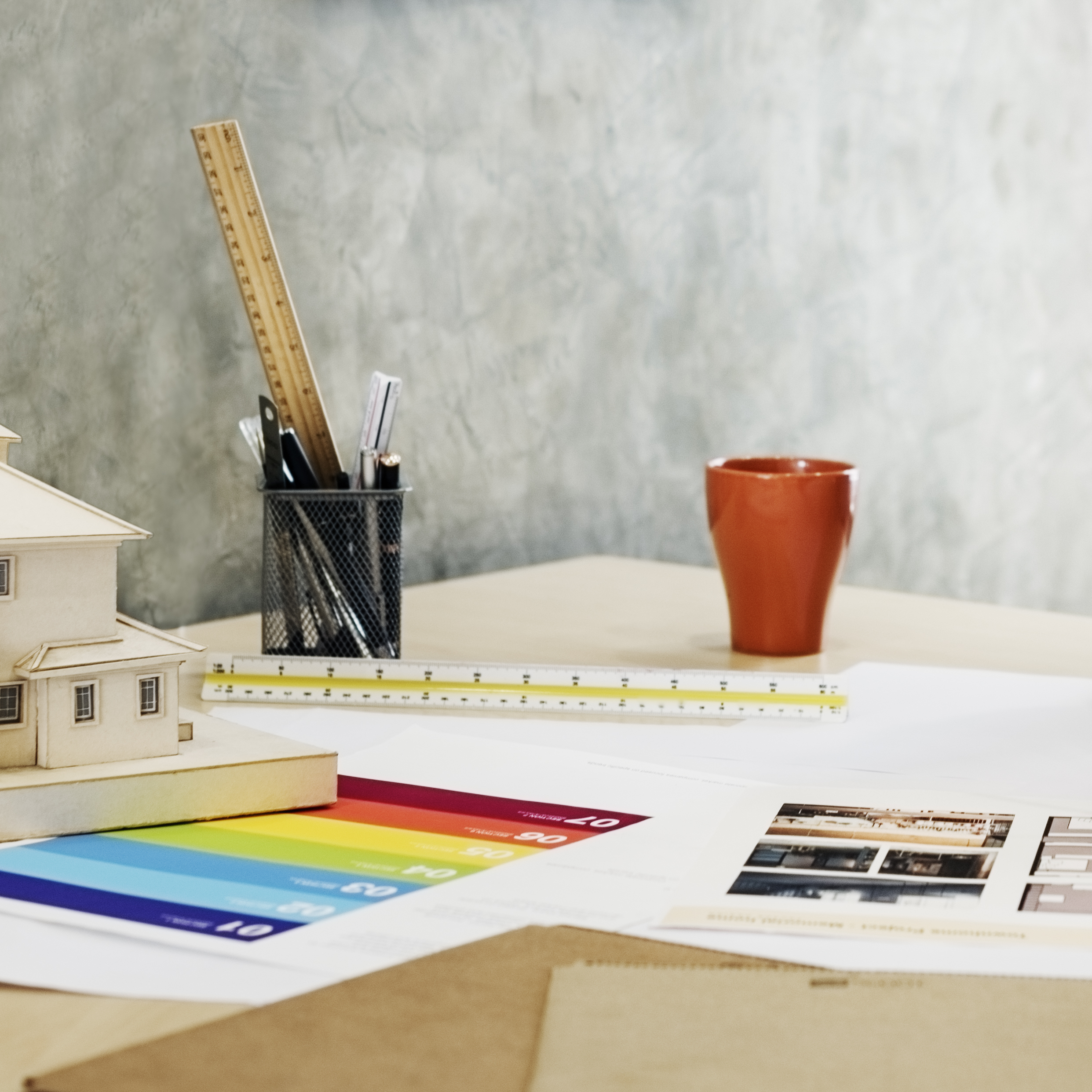 Design Studio Architect Creative Occupation Blueprint Office Con